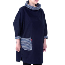Load image into Gallery viewer, Roll collar narrow hem tunic
