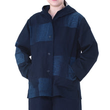 Load image into Gallery viewer, Hood half length jacket patchwork halo
